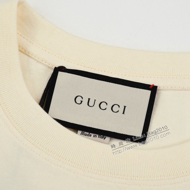 Gucci古奇專櫃古馳2023SS新款印花T恤 男女同款 tzy2698